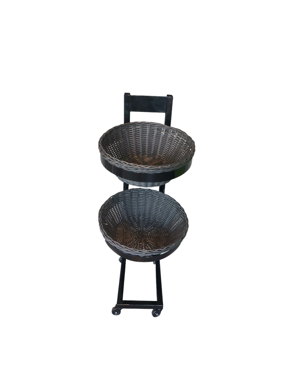 Display IMPULSO 2-tier with black PP baskets