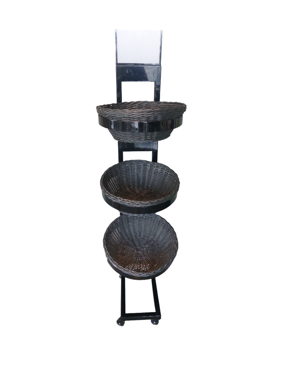 Display IMPULSO 3-tier with black PP baskets