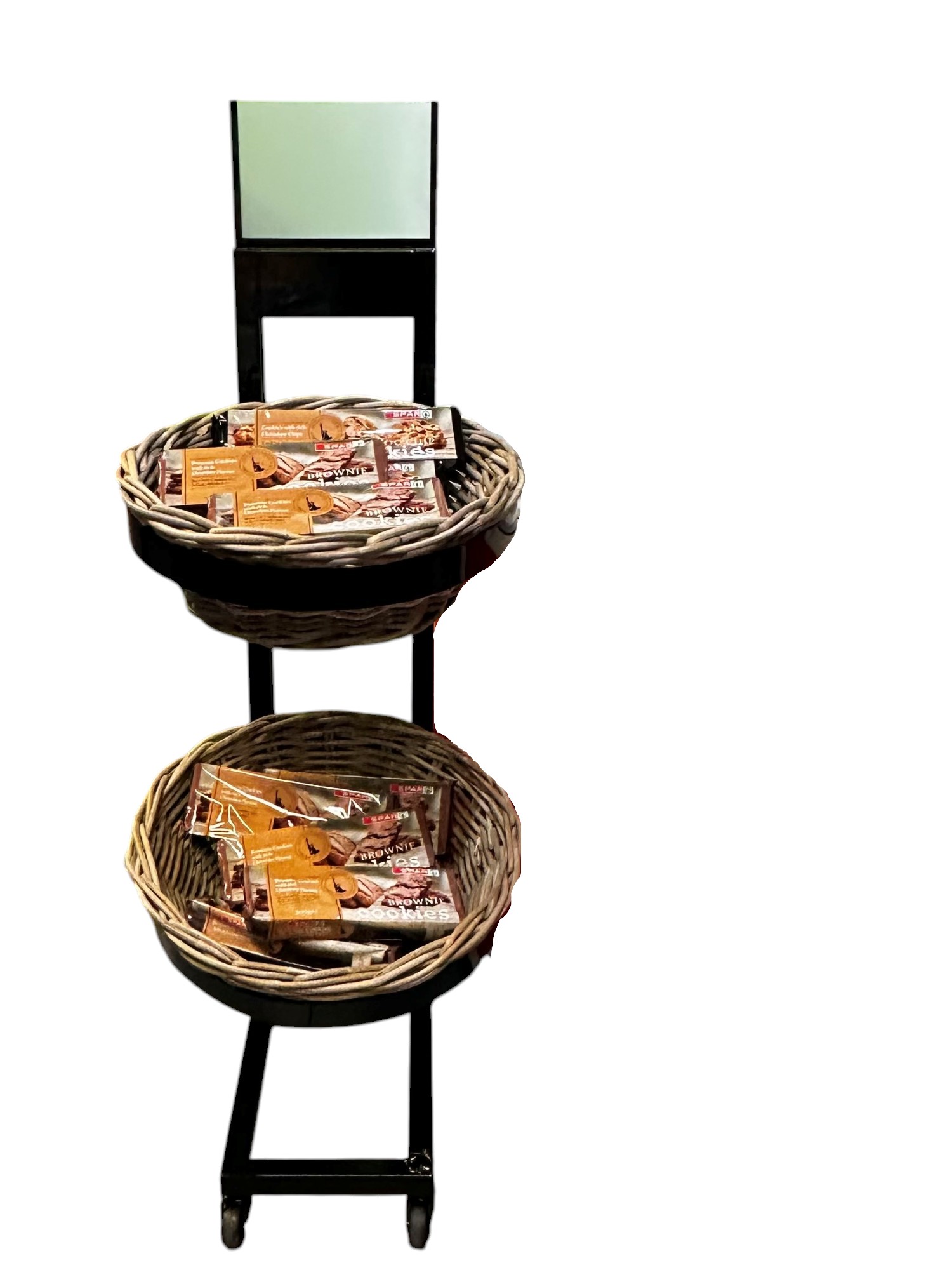 Display IMPULSO 2-tier with KUBU baskets